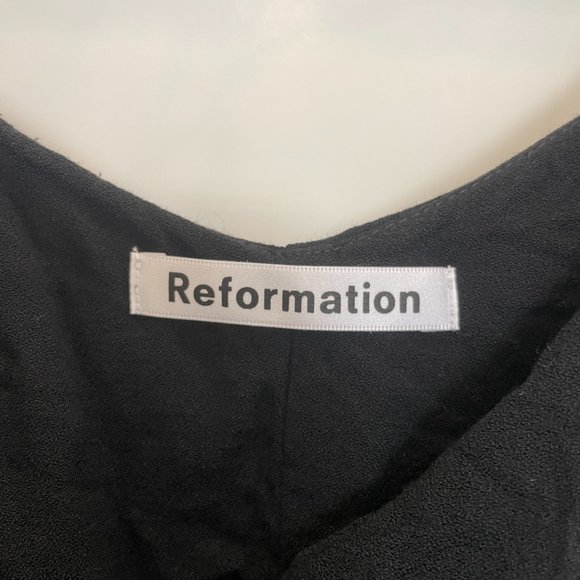NWOT Reformation Leah Top Black XL - Picture 6 of 6